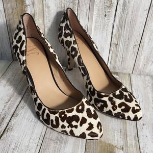 INC Leopard High Heels Brown Leopard Print Pointed Toe Pumps size 8.5